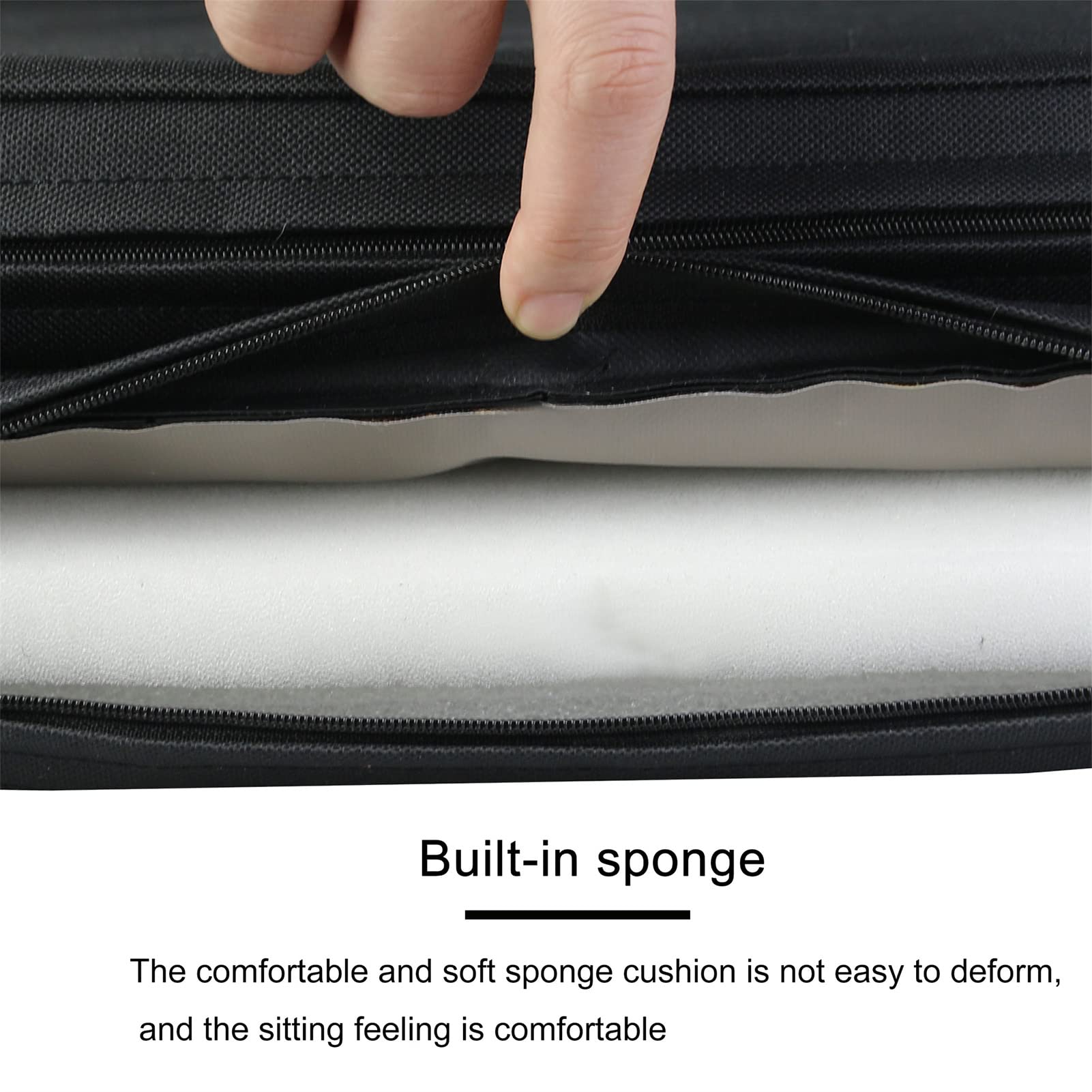 Fockety Klappstuhl Kissen, Oxford Cloth Lightweight Stadium Sitzkissen mit Aufbewahrungstasche, Griff, Schwamm, Portable Boot Kanu Kajak Sitz für Sportveranstaltungen Reisen Wandern Angeln