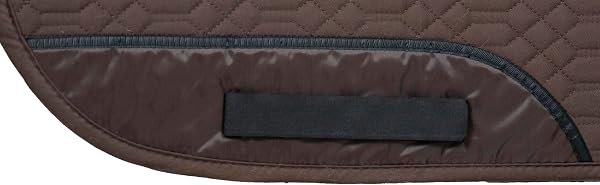 Engel Reitsport | SCHABRA1-VSS-MOC-MED | Schabracke | Steppstoff | Lammfell im Sattelbereich | Half Lined | Fellkranz vorne | Vielseitigkeit | Stoff Mocca Fell med. - 4