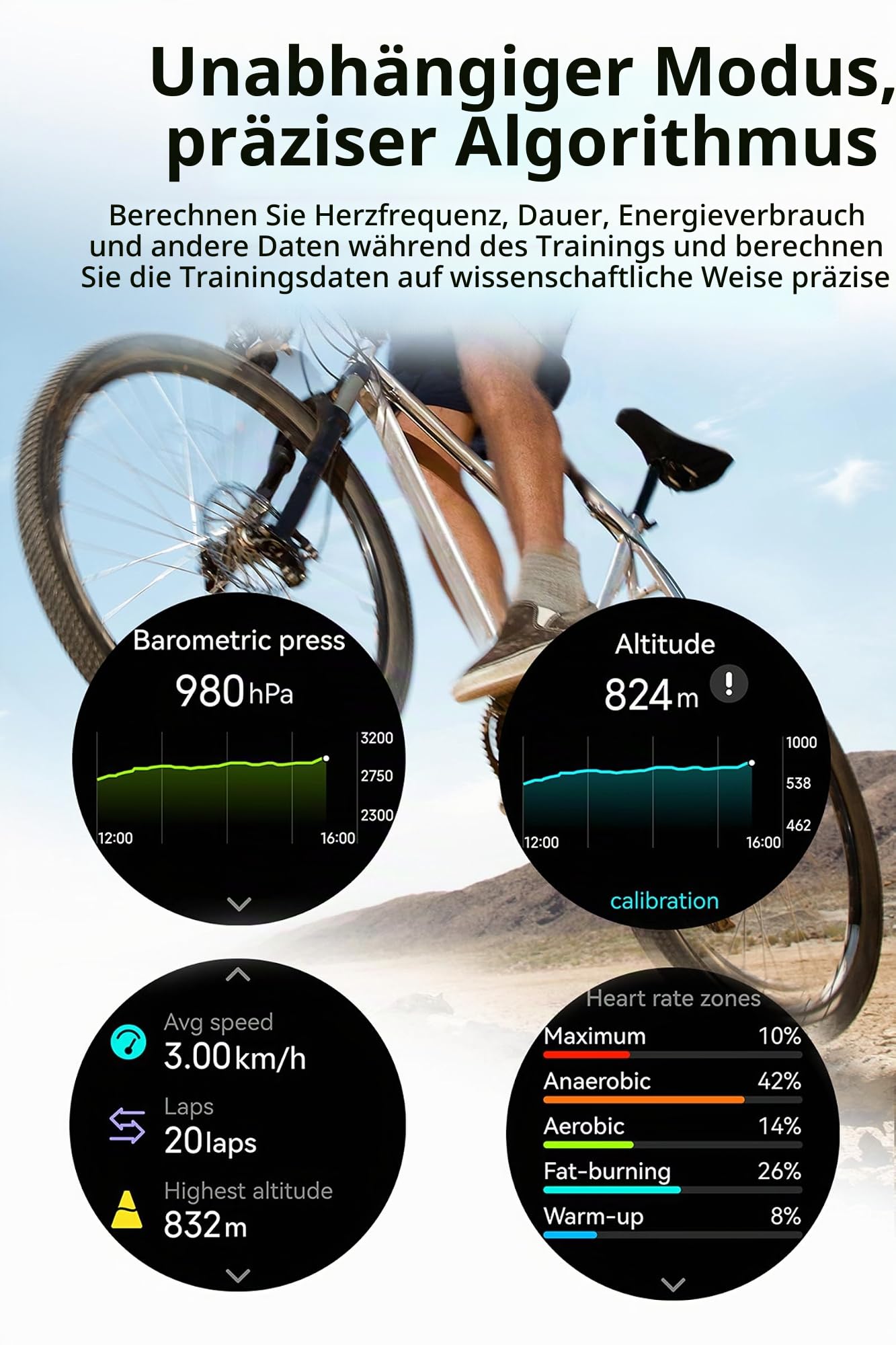 GPS Smartwatch Herren Militär Sportuhr mit Kompass Höhenmessr Barometer Fitnessuhr Herzfrequenz Blutdruck Fitnesstracker Schrittzähler Outdoor Laufuhr LED Taschenlampe Tactical Watch Telefonfunktion