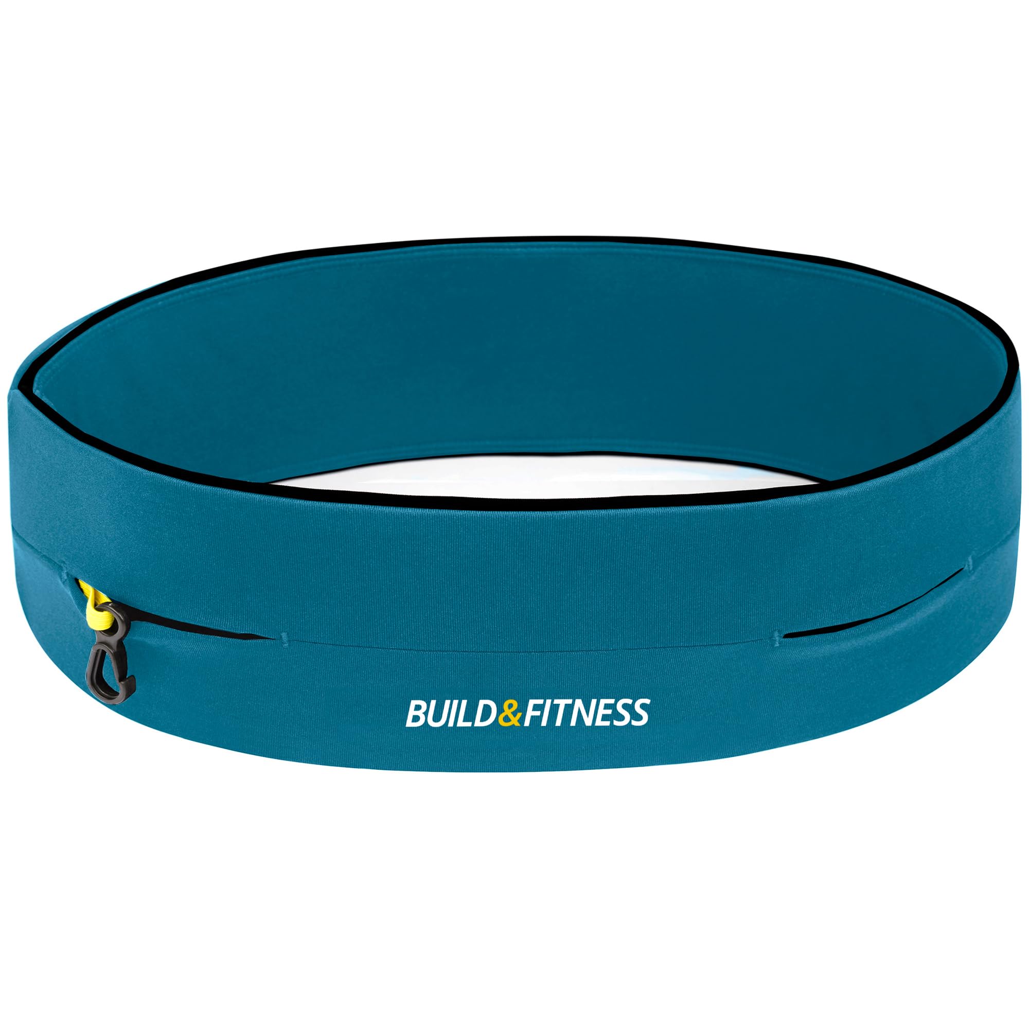 Build & Fitness Running Belt, Flip Waist Belt, Key Clip, Running Phone Holder, Running Pouch for Men and Women, Fits All iPhone's, Samsung's