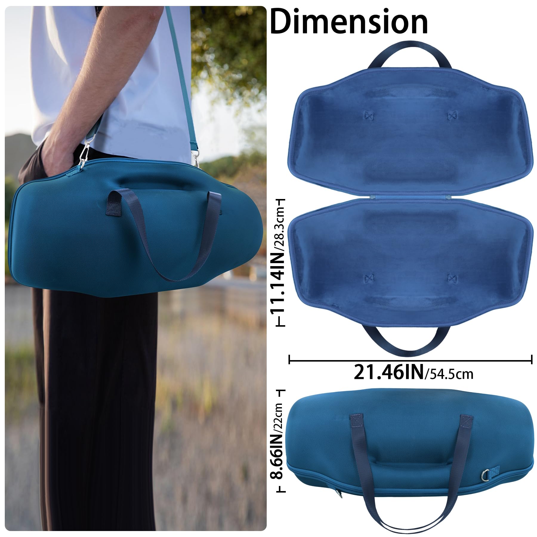 co2CREA cassa custodia borsa per JBL Boombox 4 altoparlante Bluetooth portatile, solo caso