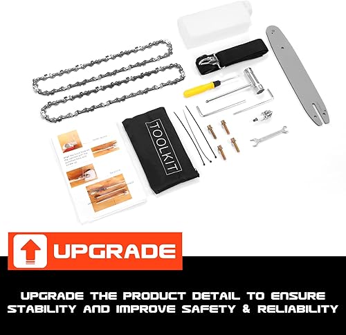 Miniatura 8 de COOCHEER Sierra de poste a gas de 2 ciclos de 58 CC con alcance extensible de 16 pies, sierras de poste de diseño mejorado para poda de árboles de