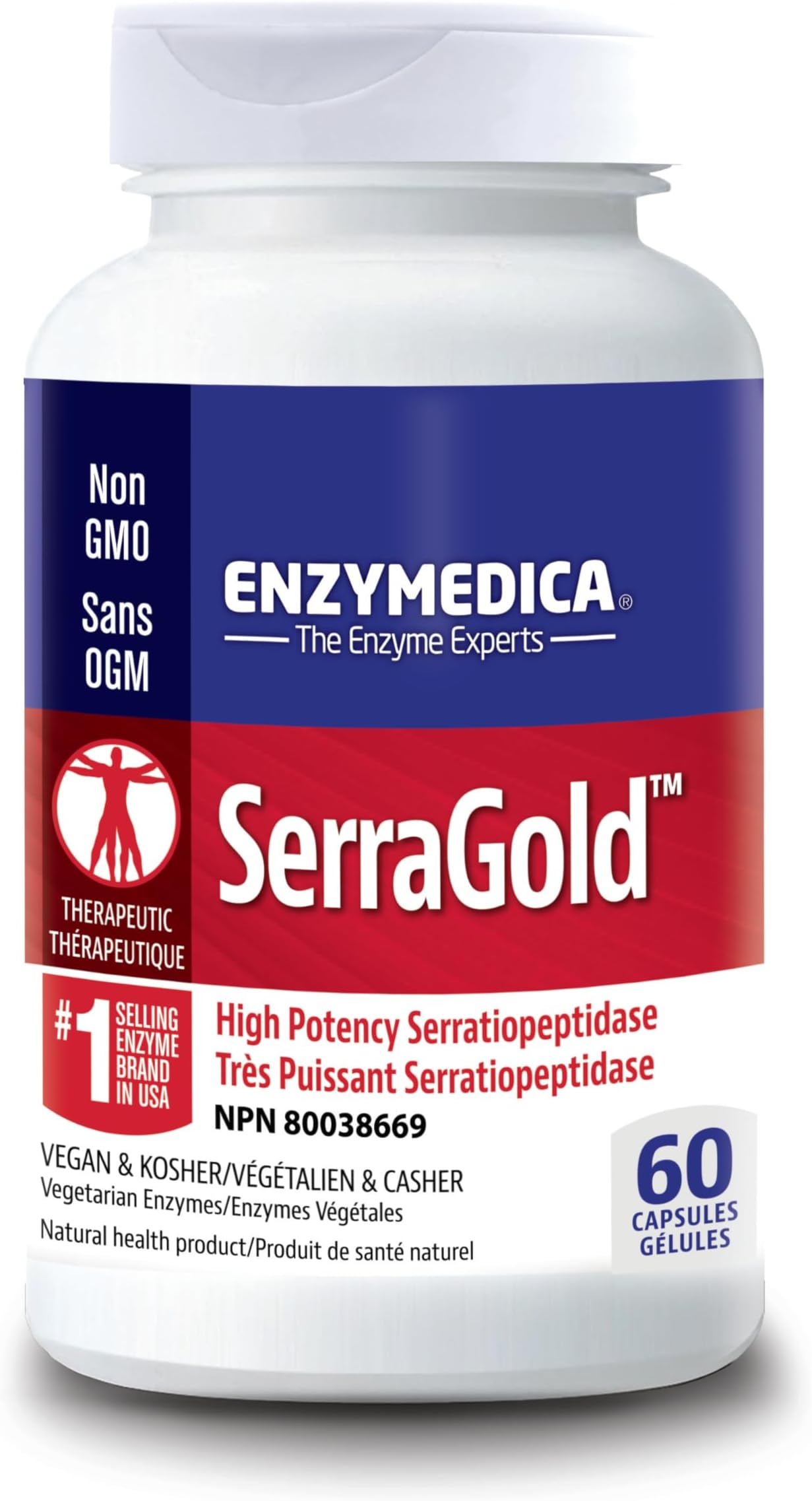 Enzymedica Serragold, 60 Capsules