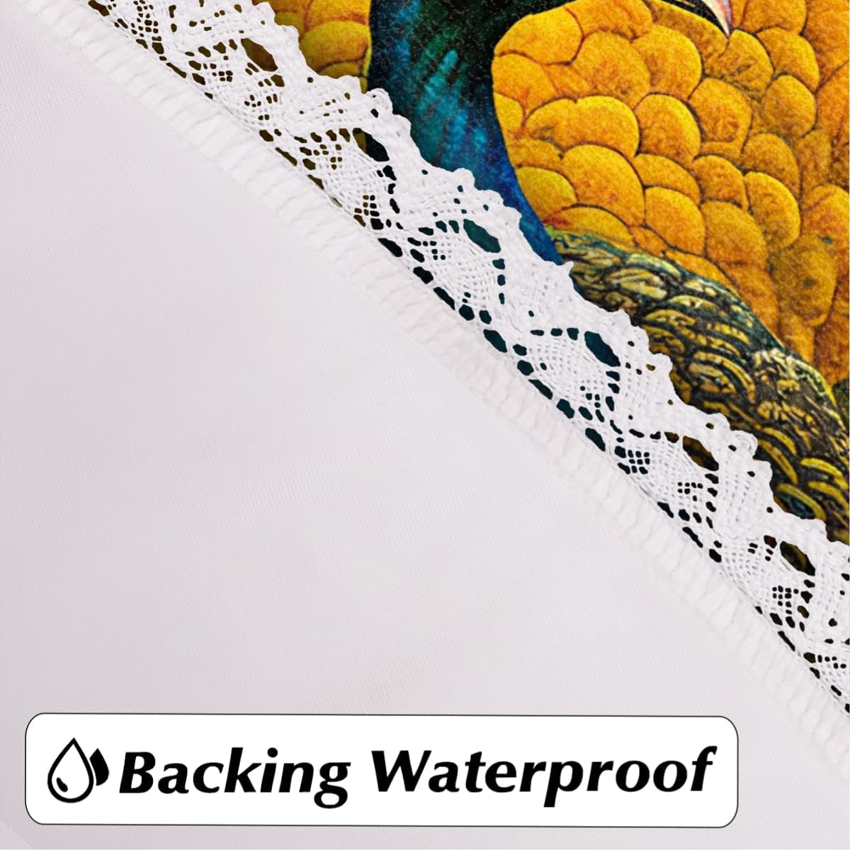 Peacock Sunflower Bright Round Beach Towel, 60" x 60" Oversized Absorbent Quick Drying Soft Sand Free Tapestry, Yoga Towels Blanket Picnic Mat for Bathroom Pool Surf Travel Outdoor Meditation