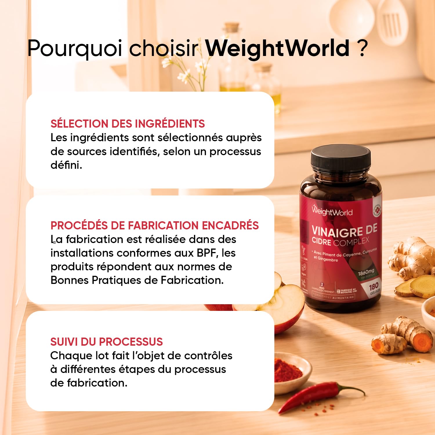 Vinaigre De Cidre de Pomme avec la Mère - Complex ACV Gélules 4-en-1