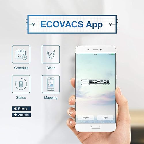 Miniatura 4 de Ecovacs Deebot 907 - Aspiradora robótica inteligente, alfombra, suelos desnudos, pelo de mascotas + tecnología de mapeo, alta potencia de succión,