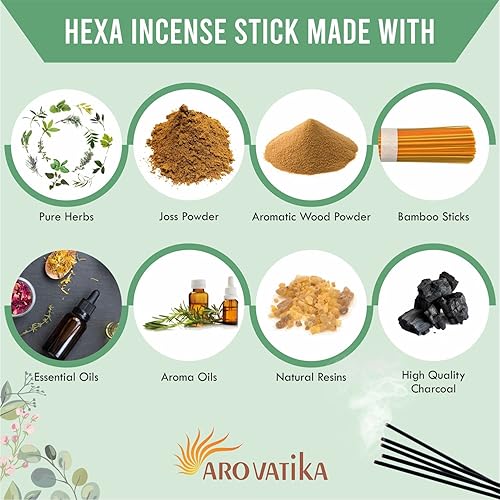 Miniatura 7 de Cinamon Hexa 120 varillas de incienso en paquete de 6  Agarbatti de fragancia de canela de larga duración para frescura, meditación, tiempo de