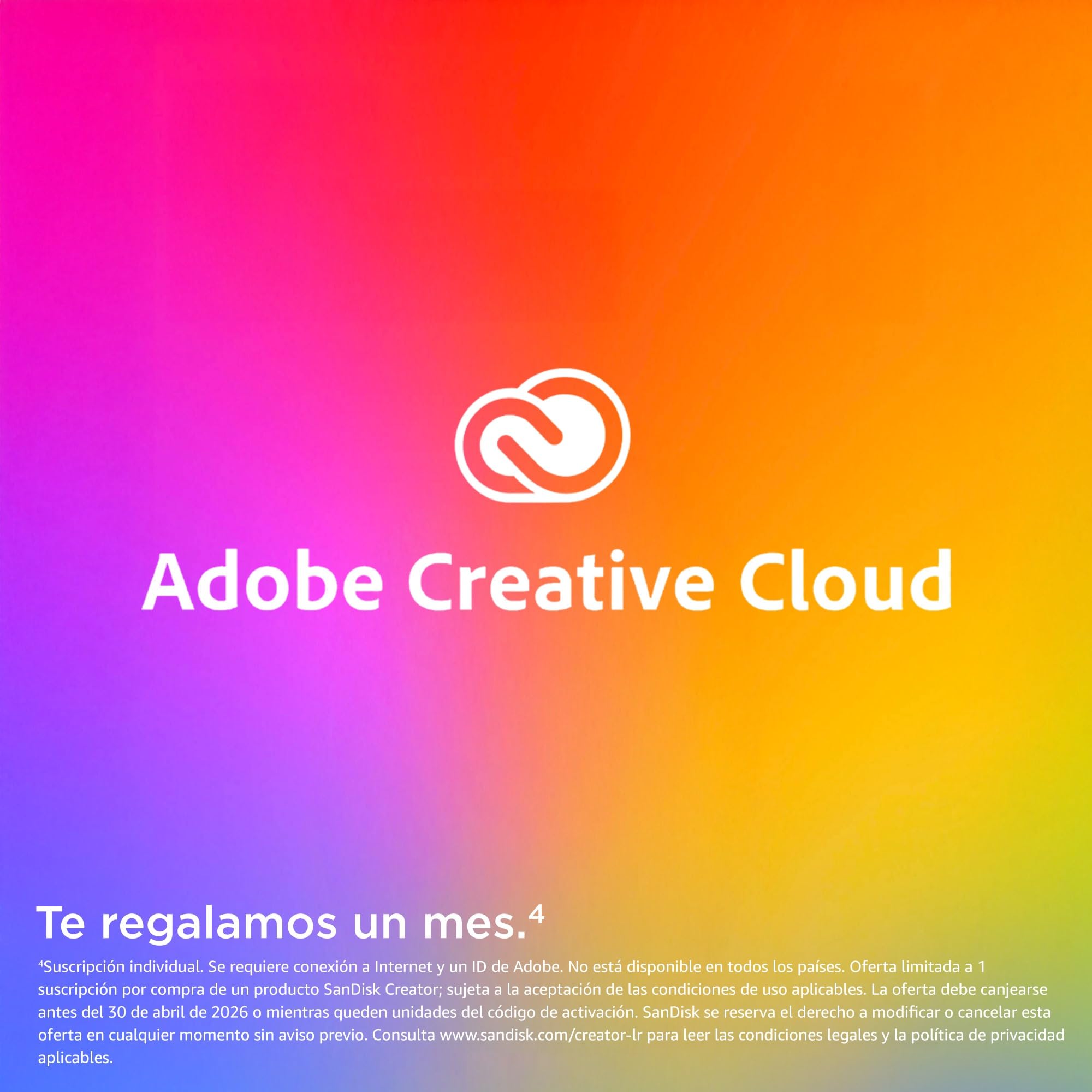 SanDisk Creator Phone SSD de 1 TB, Compatible con MagSafe y con hasta 1000 MB/s de Velocidad de Lectura, un Mes de Adobe Creative Cloud