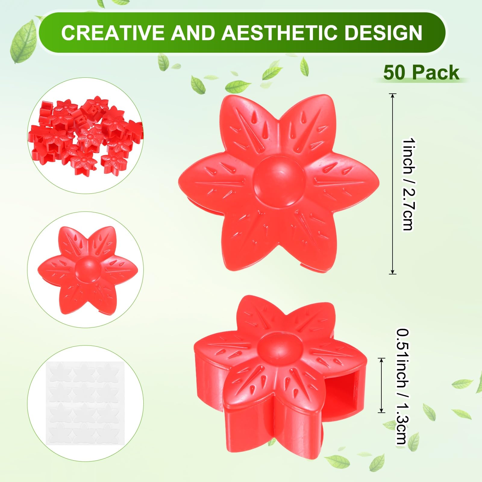 M METERXITY 100 Pack Plant Wall Clips - Image 3