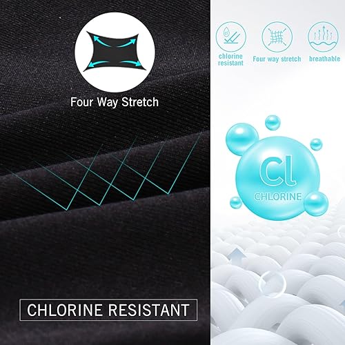 Miniatura 5 de baleaf Traje de baño deportivo de una pieza con espalda cruzada para mujer