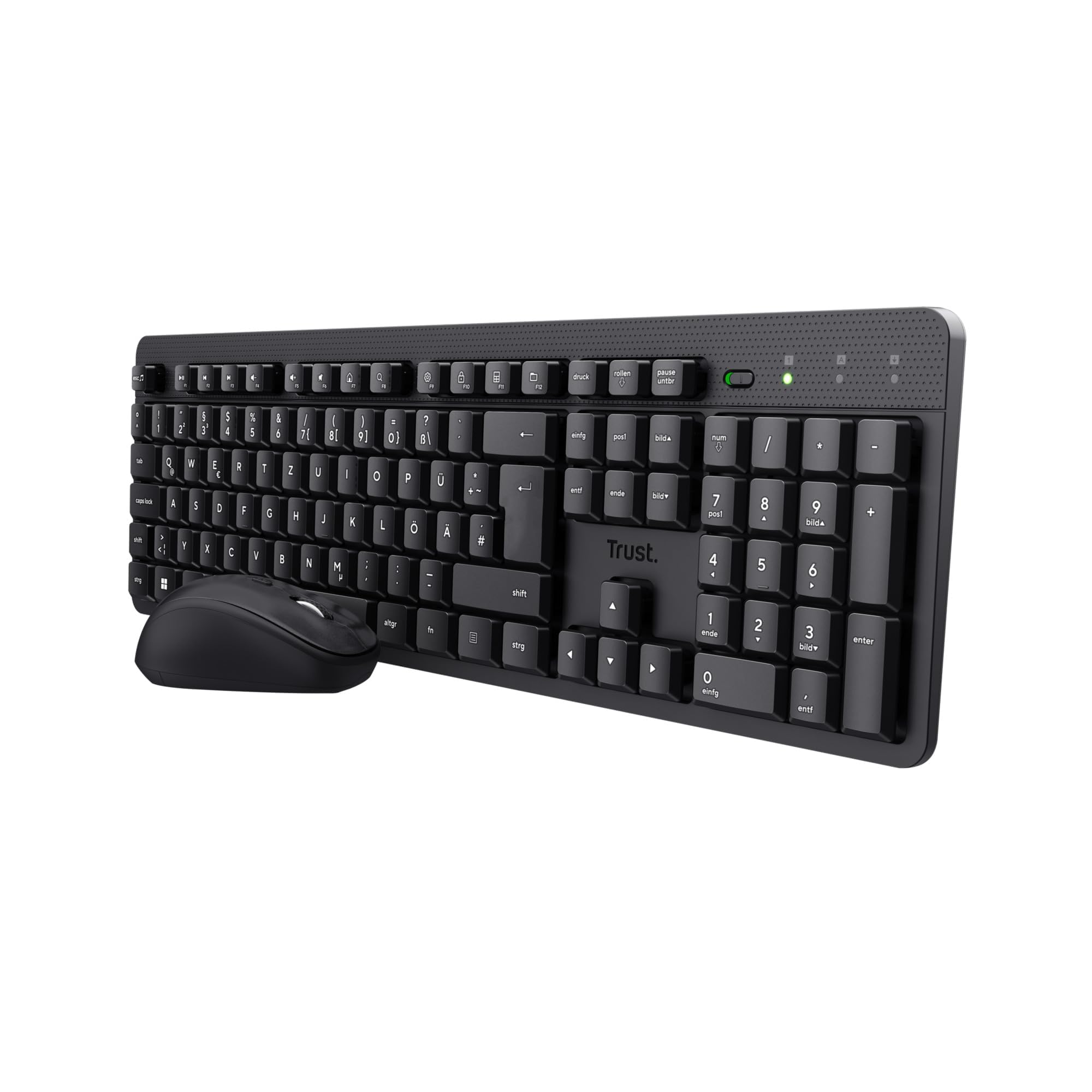 Logitech G309 LIGHTSPEED Bezprzewodowa & Trust Ymo II cicha klawiatura zestaw myszy,