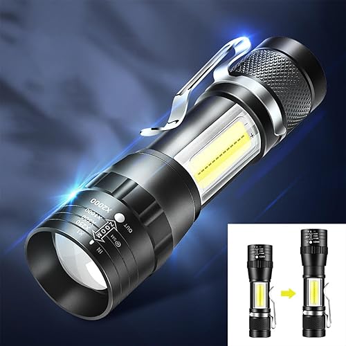 Miniatura 1 de LED Flashlight High Lumens Super Bright Flashlight with 4 Modes Battery Powered Pocket Flash Light,Waterproof Powerful Portable Handheld Flashlight