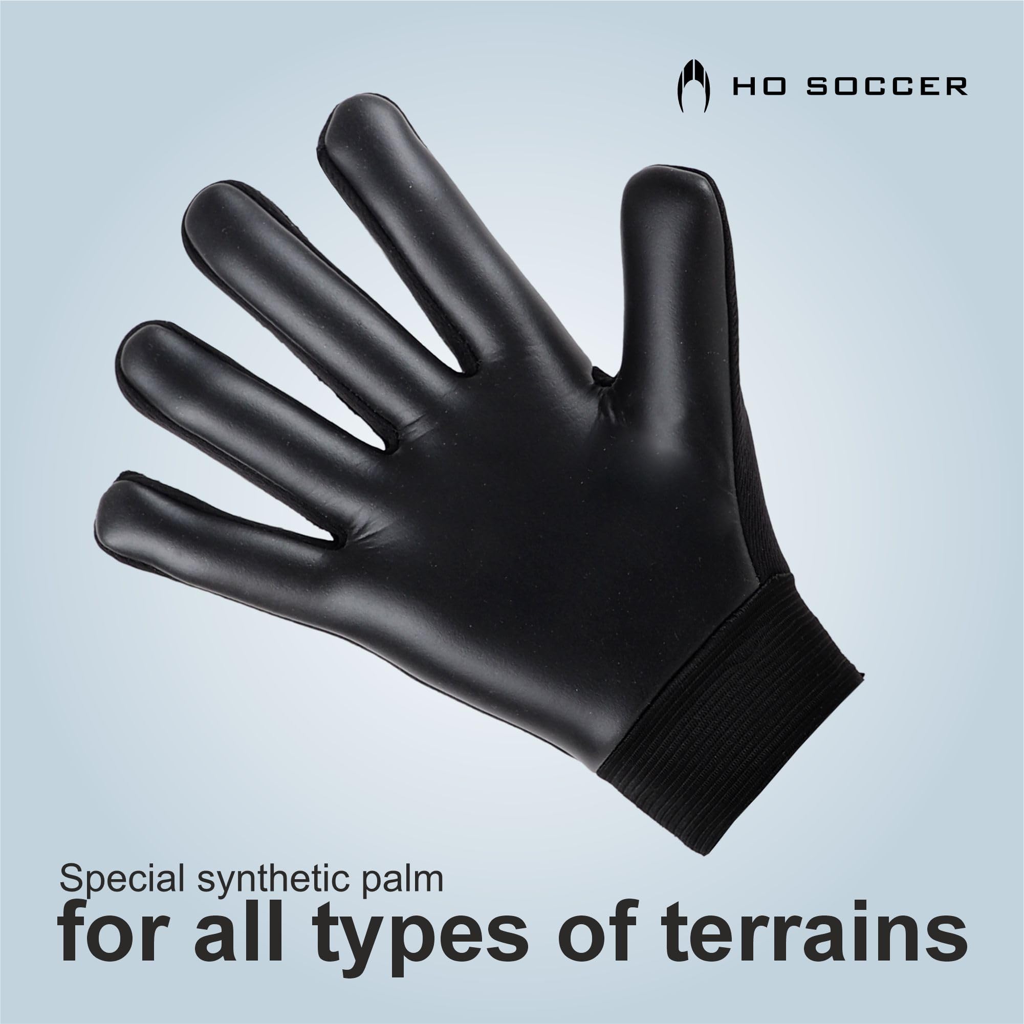 HO Soccer Game Black Rękawice bramkarskie, unisex dzieci, czarny/czerwony