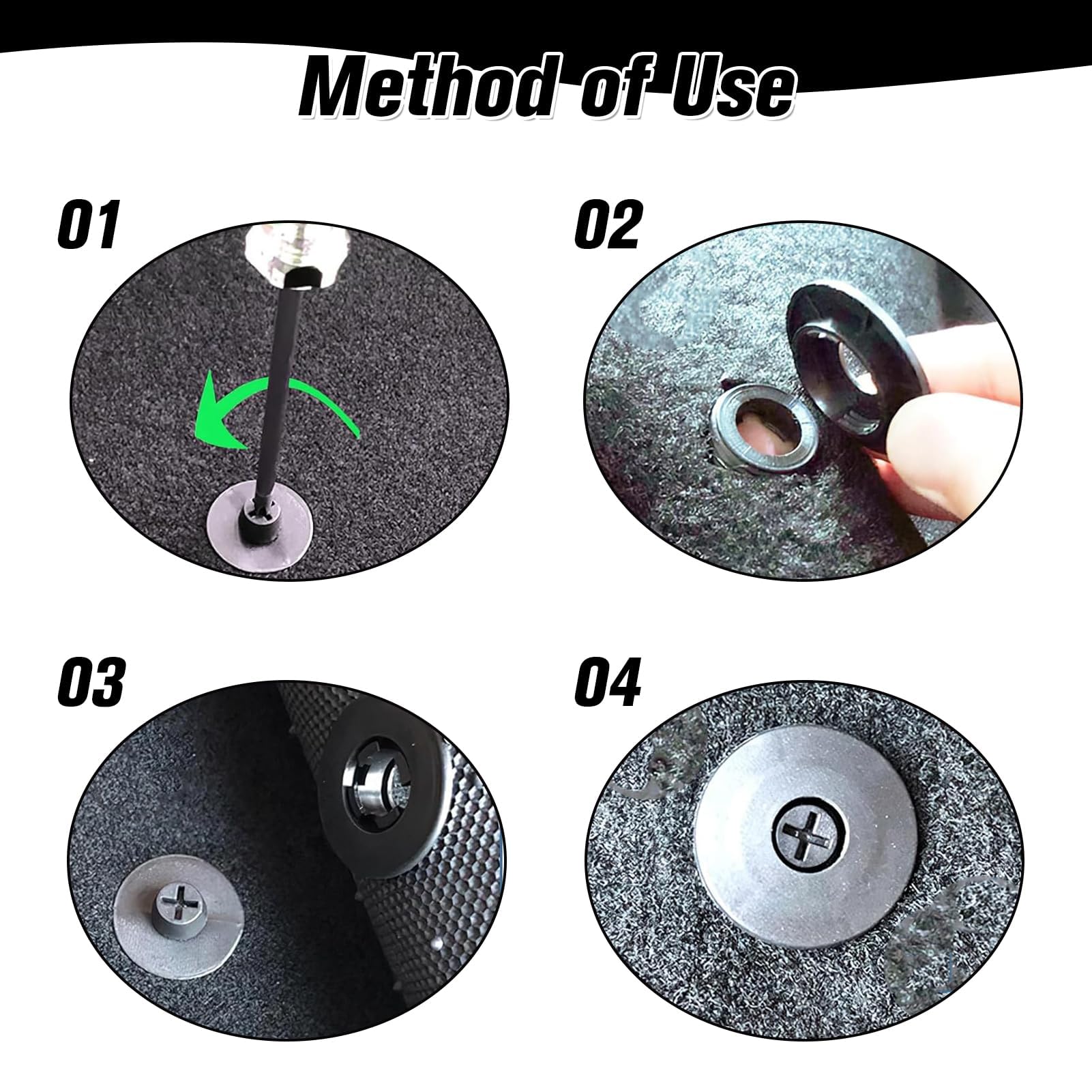 Set Di 2 Clip Di Fissaggio Universali Per Tappetini Auto, Clip Per Tappetini Auto Clip Per Tappetini Auto Impugnature Di Fissaggio~p138370235 - Foto 8