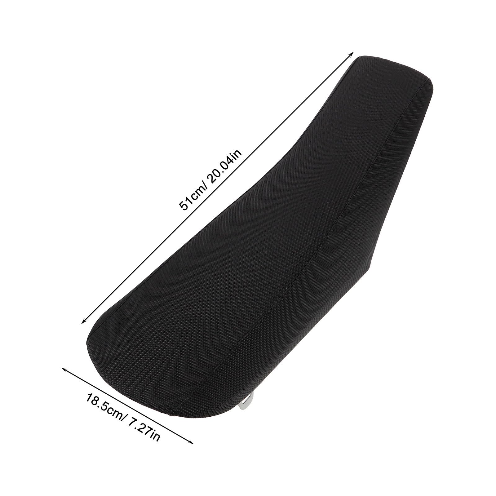 Cuscino Sella Moto da Cross, Motorbike Seat Cushion, in Lega e Plastica, Nero, Resistente alle Intemperie, per Moto da Cross e Gare Off-road, Comfort di Guida Migliorato