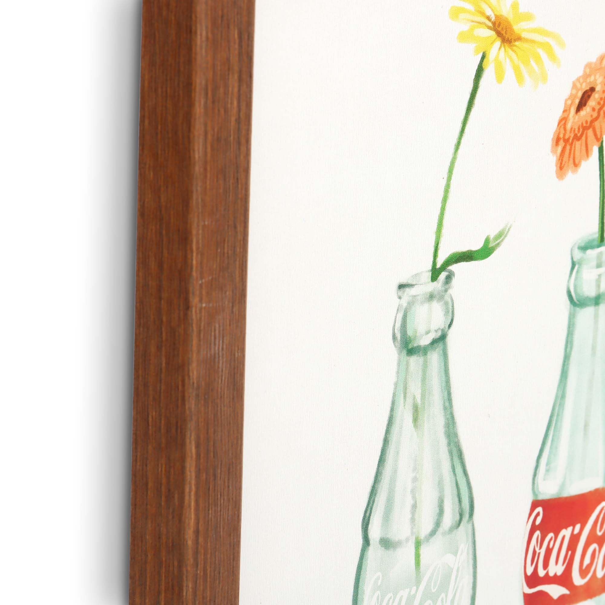 コカコーラCola ポスターフレーム付き壁掛け　レトロ ヴィンテージ B5 ポスター フレーム付き アメリカン ヴィンテージ レトロ