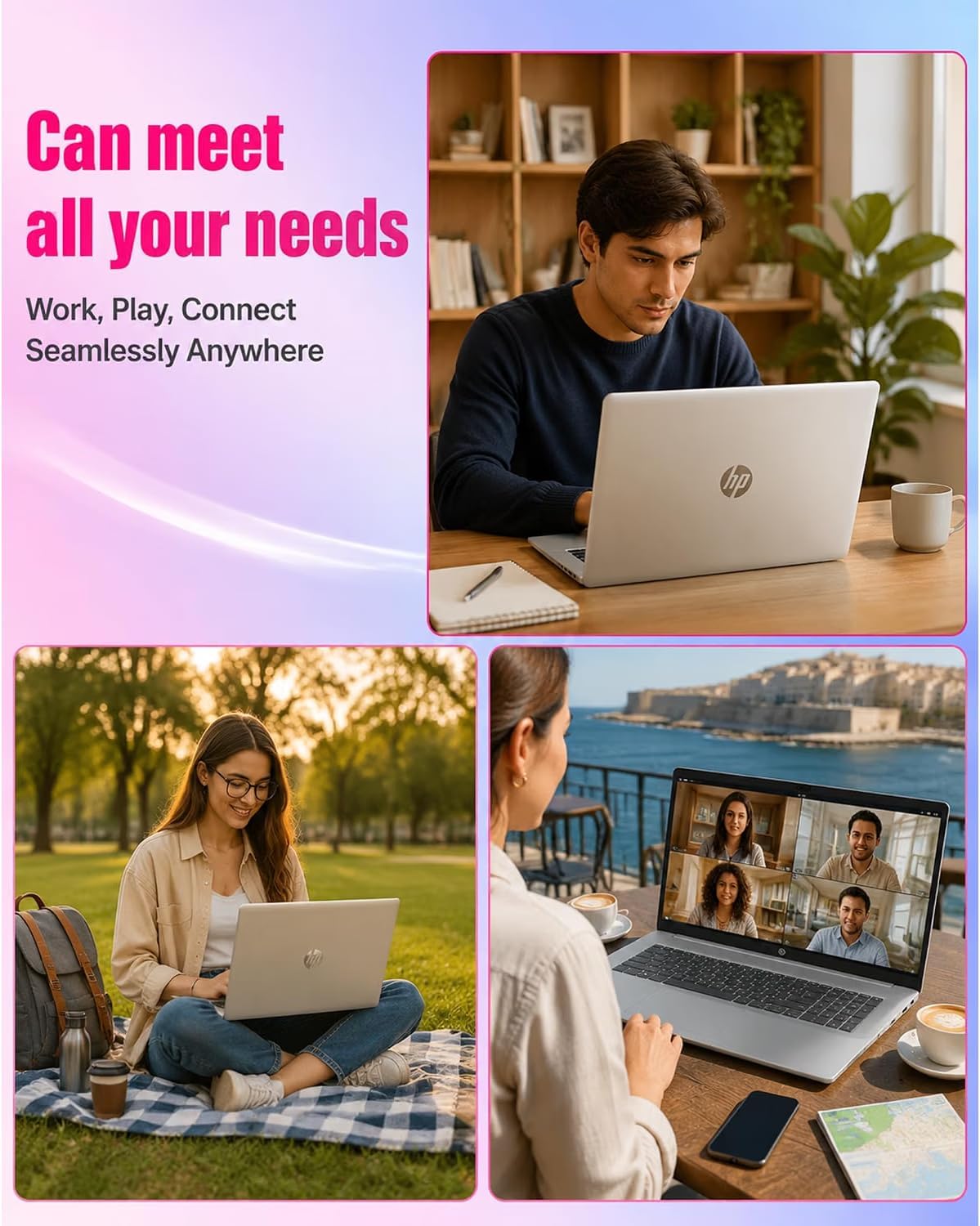 HP 17.3" FHD Laptop Computer, 64GB RAM, 2TB SSD AMD Ryzen 5 7430U CPU 8 71dN eJGuzL. AC SL1500