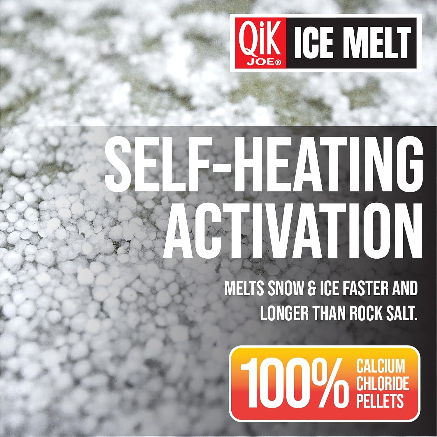 Calcium Chloride Ice Melt - Instant Snow and Ice Melt for Sidewalks, Driveways, Steps, and Parking Lots - Deicer for Concrete, Asphalt, and Other Surfaces - 20 Lb Bag