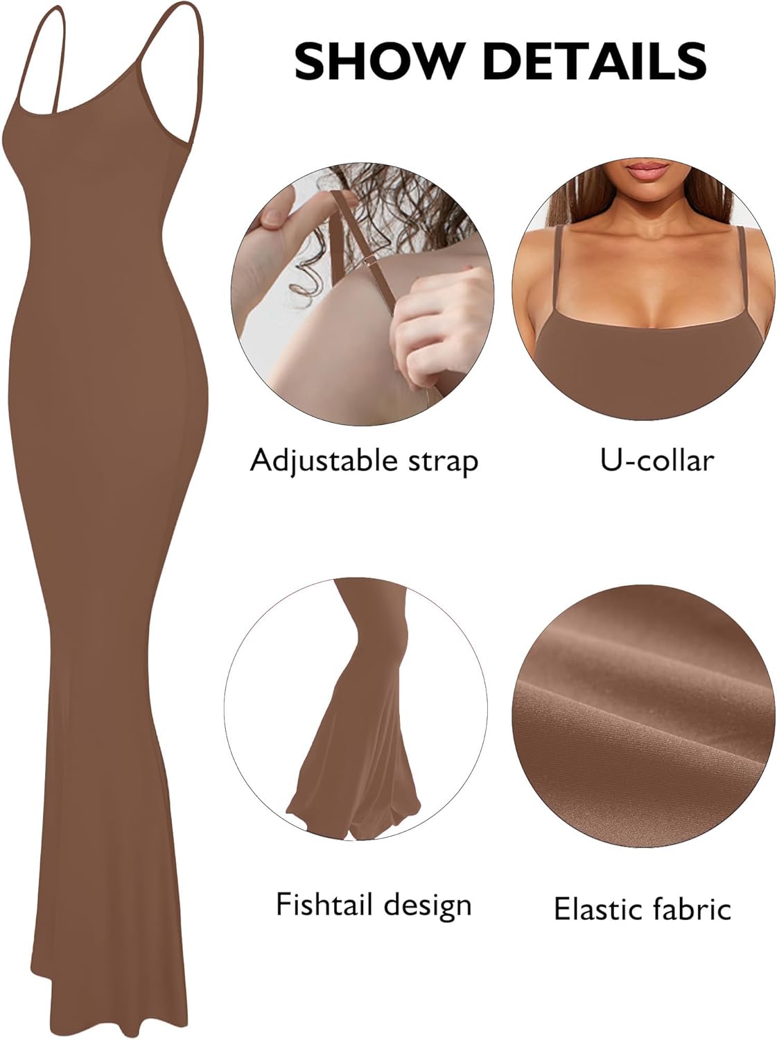 Buauty Womens Summer Dress Bodycon Maxi Dress Sleeveless Casual Long Dresses 2026 Spaghetti Strap Slip Elegant Evening Party - Image 4