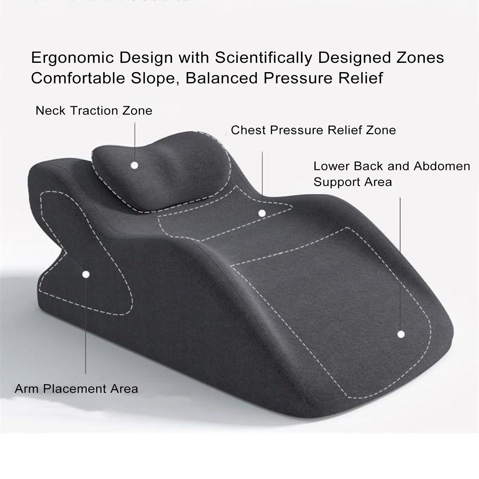 Bed Rest Pillow Memory Foam Back Pillow Versatile Design for Home