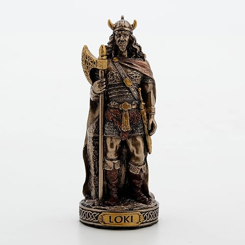 Veronese Design 3 3/8 Inch Loki Norse God of Mischief Hand Painted Polyresin Figurine
