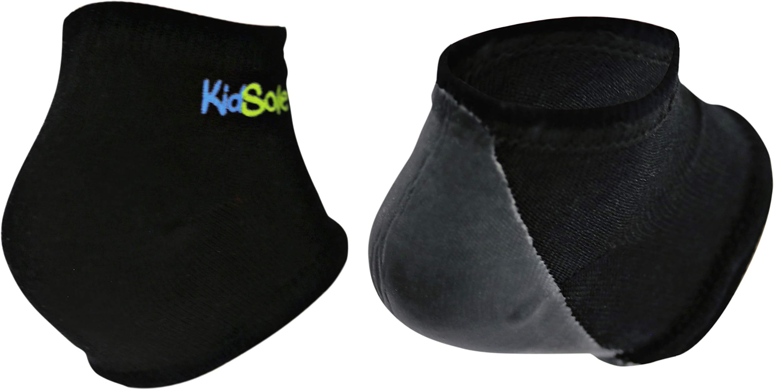 Gel Heel Strap for Kids with Heel Sensitivity from Severs Disease, Plantar Fasciitis. (Black) (Kids Sizes 1-6, Black)