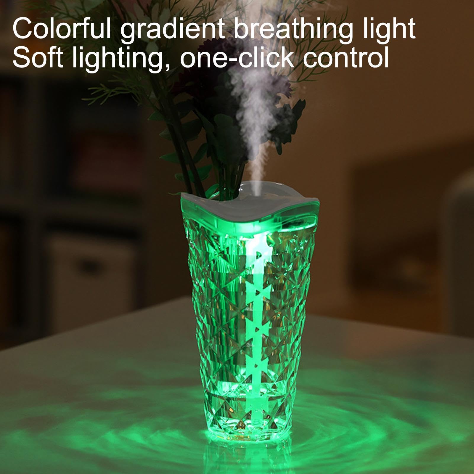 Umidificatore per la casa, 800 ml, moderno, con illuminazione ambientale