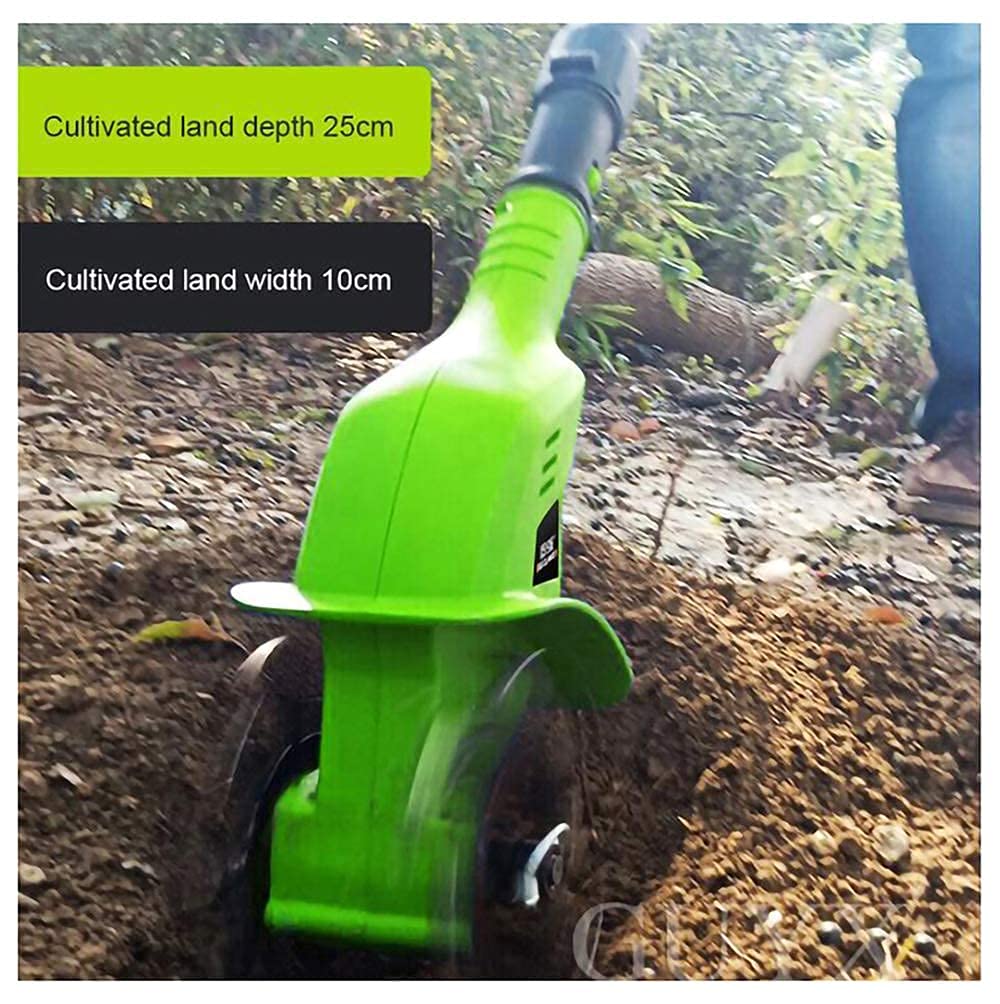 Motobineuse de Jardin, rotavateur sans Fil, 4000 mAh, motoculteur électrique, rotavateurs 97-127 cm, poignée réglable, houe, Outils de fraisage du Sol, cultivateur Portable pour Le