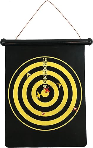 Miniatura 2 de Pizarra de dardos enrollable magnética y juego Bullseye con dardos