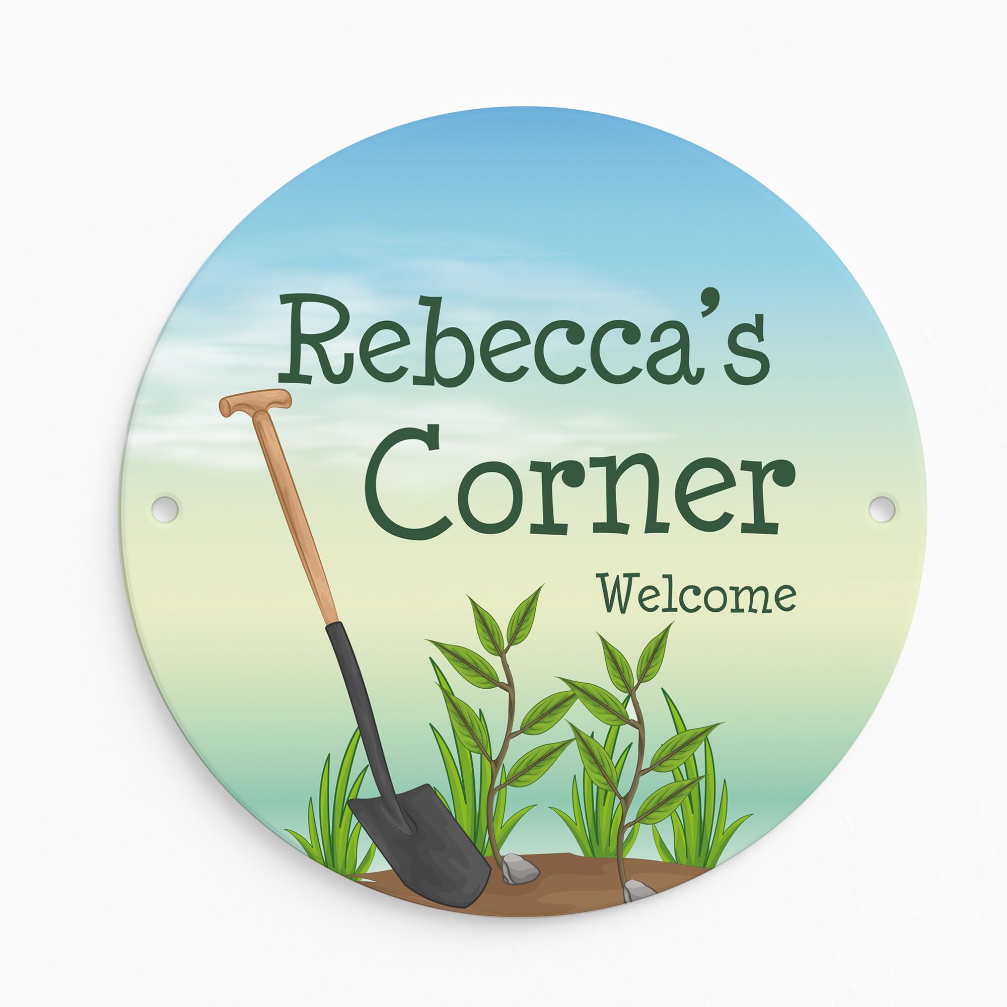 Red Ocean Personalised Any Name's Corner Sign Welcome Sign For Garden Hanging Shed Fence Yard Allotment Plaque Greenhouse Signs Gift For Men Women Gardener Gifts