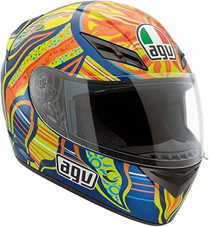 AGV K3 5-Continents Full Face Motorcycle Helmet (Multicolor, Large) - coolthings.us