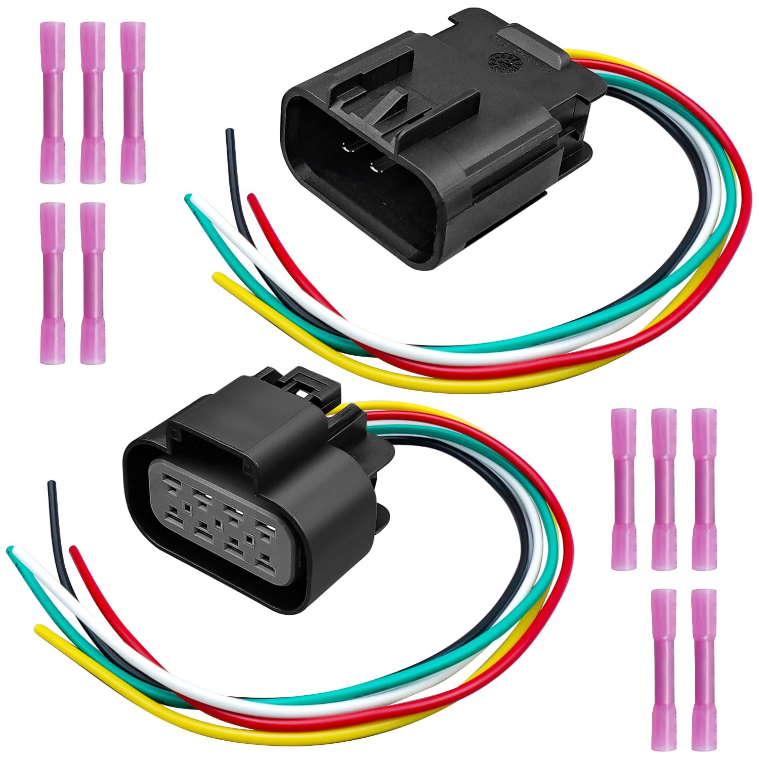 Genuine ACDelco For Chevy Silverado 1500 2014 2015 2016 Transfer Case Selector Switch Carbon Metallic Pin Terminal Black Male Terminal Female Connector 1