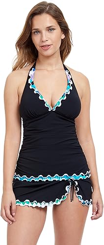 Profile by Gottex Tankini tipo halter estilo marroquí para mujer