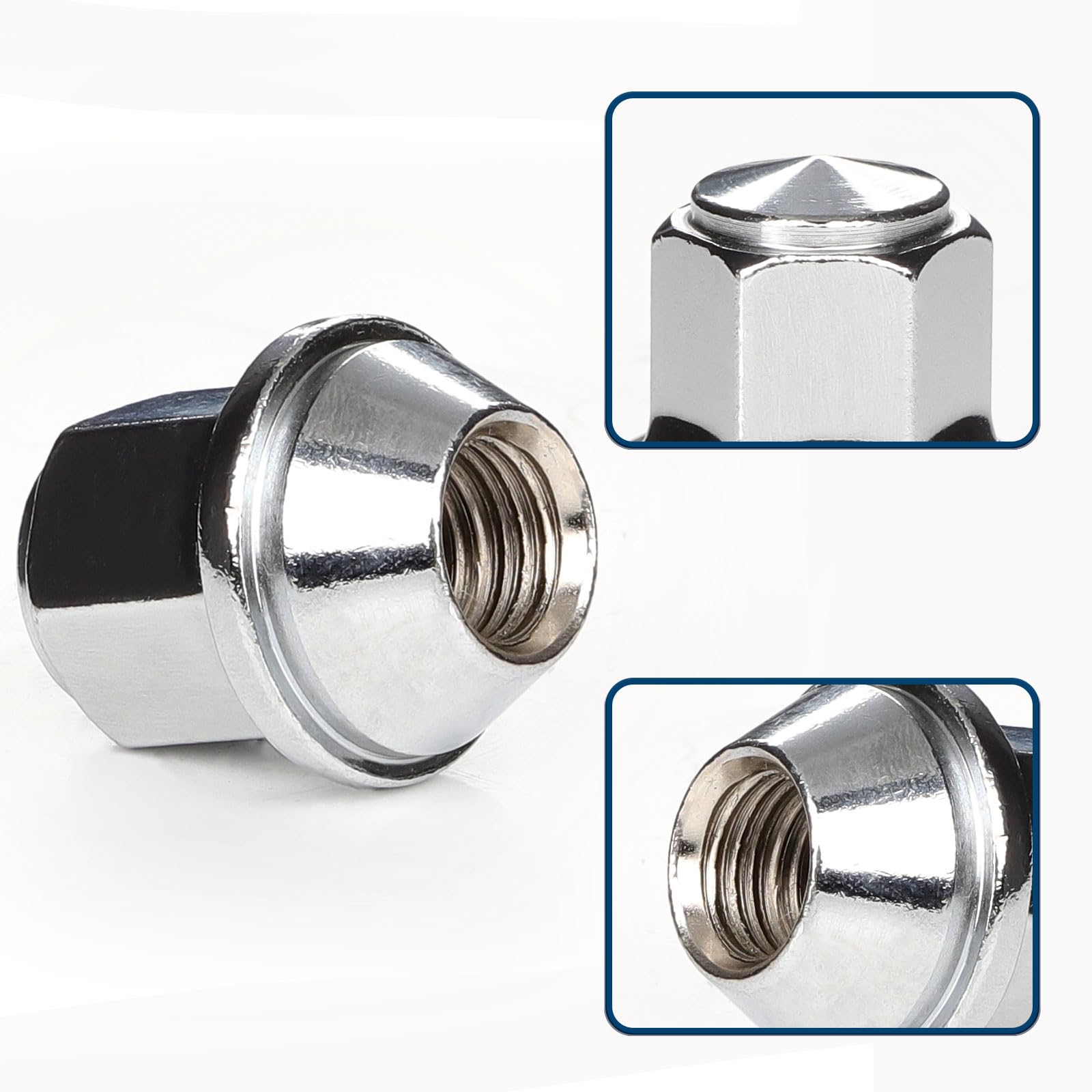 GAsupply 20 dadi lega M12 x 1,5 monopezzo ghianda 19 esagonali, compatibili con Ford Focus, Fiesta, Fusion, Escort, Mondeo, Kuga B-Max