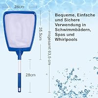 POOLIFE Medence Háló Alumínium Nyéllel - Ultrafinom Szűrőháló Levelek, Rovarok Eltávolításához - Erősített Keret, Tartós Kivitel Minden Mede 5