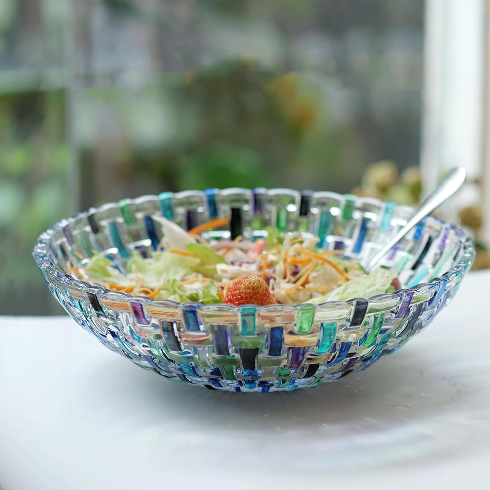 Corbeille à Fruits Rotative En Verre, Bol Décoratif Multicouche Avec Base En Or Rose｜Homary