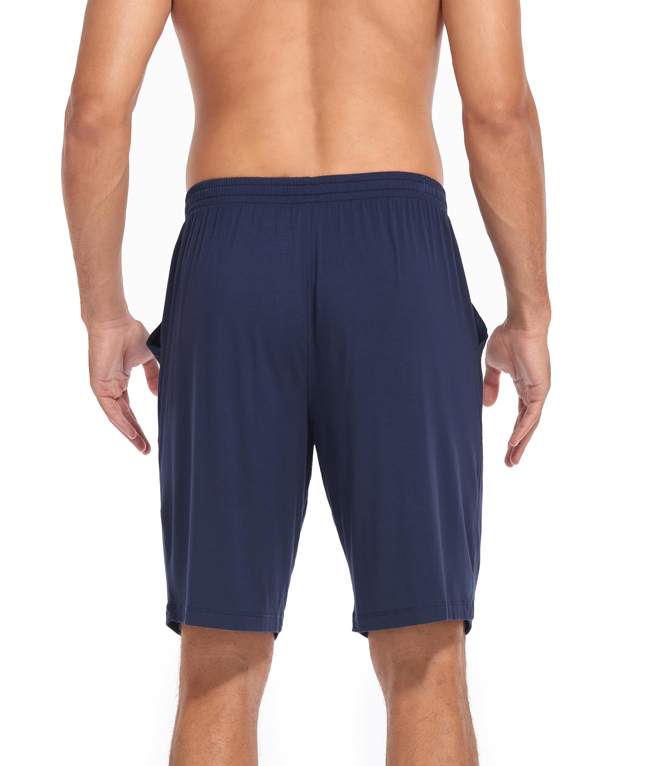 COLORFULLEAF Schlafanzughose Herren Lang Schlafhose Pyjamahose für Männer Jogginghose 1/2er Pack Haushose mit Taschen
