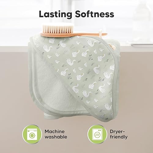 Miniatura 6 de KeaBabies Toalla de bebé con capucha para recién nacido, viscosa derivada de bambú, toallas de baño grandes con capucha para niños, niñas, niños