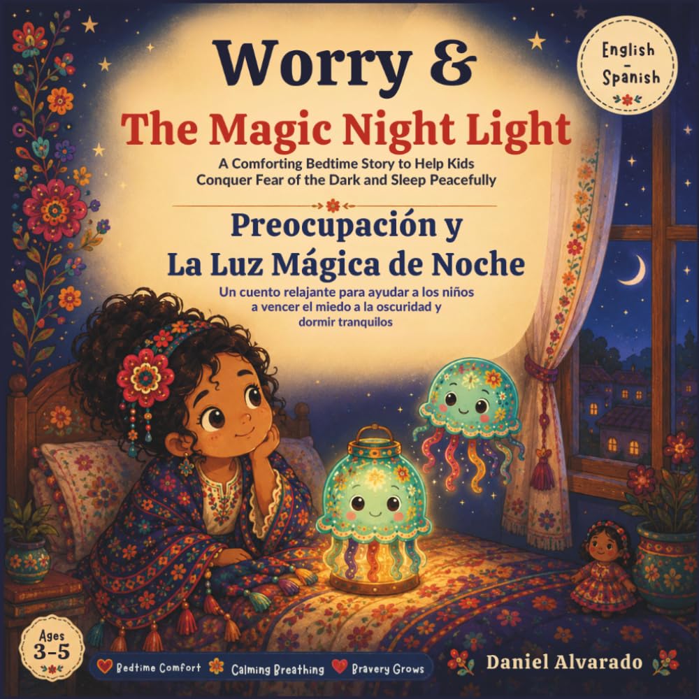 Worry & The Magic Night Light: A Comforting Bedtime Story to Help Kids Conquer Fear of the Dark and Sleep Peacefully (Social Emotional Learning Books for Toddlers) (Nori & Jelly Little Brave Steps)