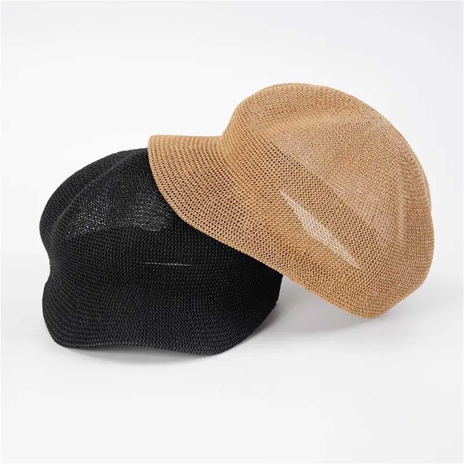 Cappello di Paglia Berretto da Donna, Cappello da Sole, da Viaggio, da Spiaggia, Leggero e Traspirante.