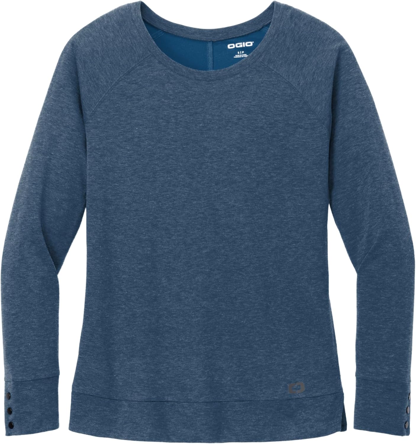 OGIO Women's Command Long Sleeve Scoop Neck | Long Sleeve Shirt for Women, Relaxed Pullover Tee with Snap Cuffs