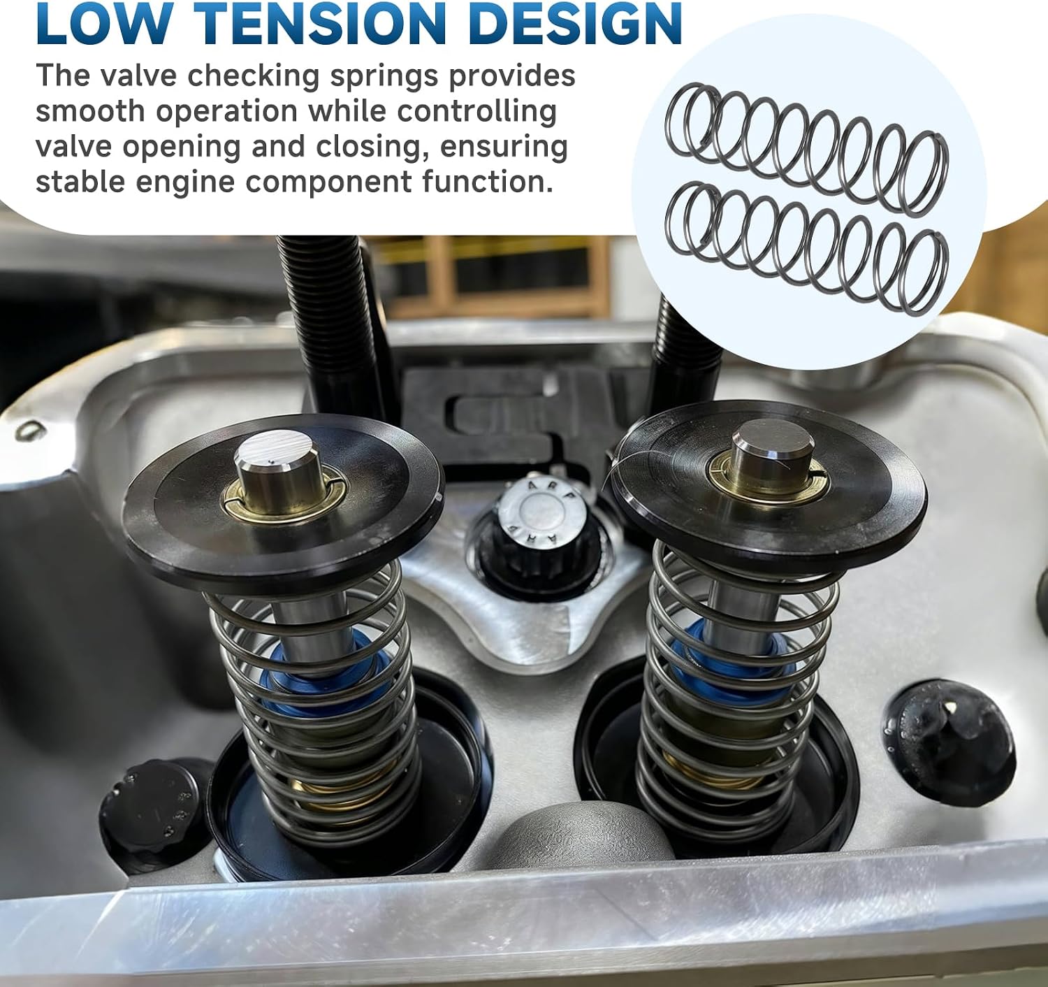 (4Pcs) 4758-2 Low Tension Valve Checking Springs, Valve Checking Springs for Measuring Piston-to-Valve Clearance, Rocker Arm-to-Camshaft Degree, Push Rod Length