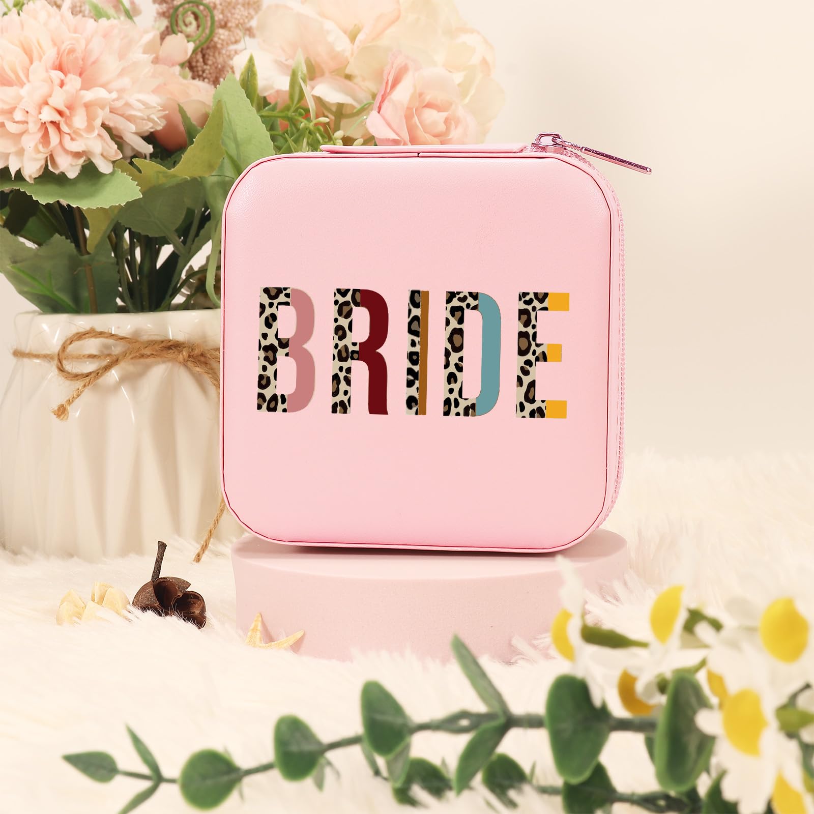 Make-up-Tasche Geschenk Für Braut – Wasserdicht, 24.6x17.8 Cm, Für Junggesellinnenabschied & Reisen