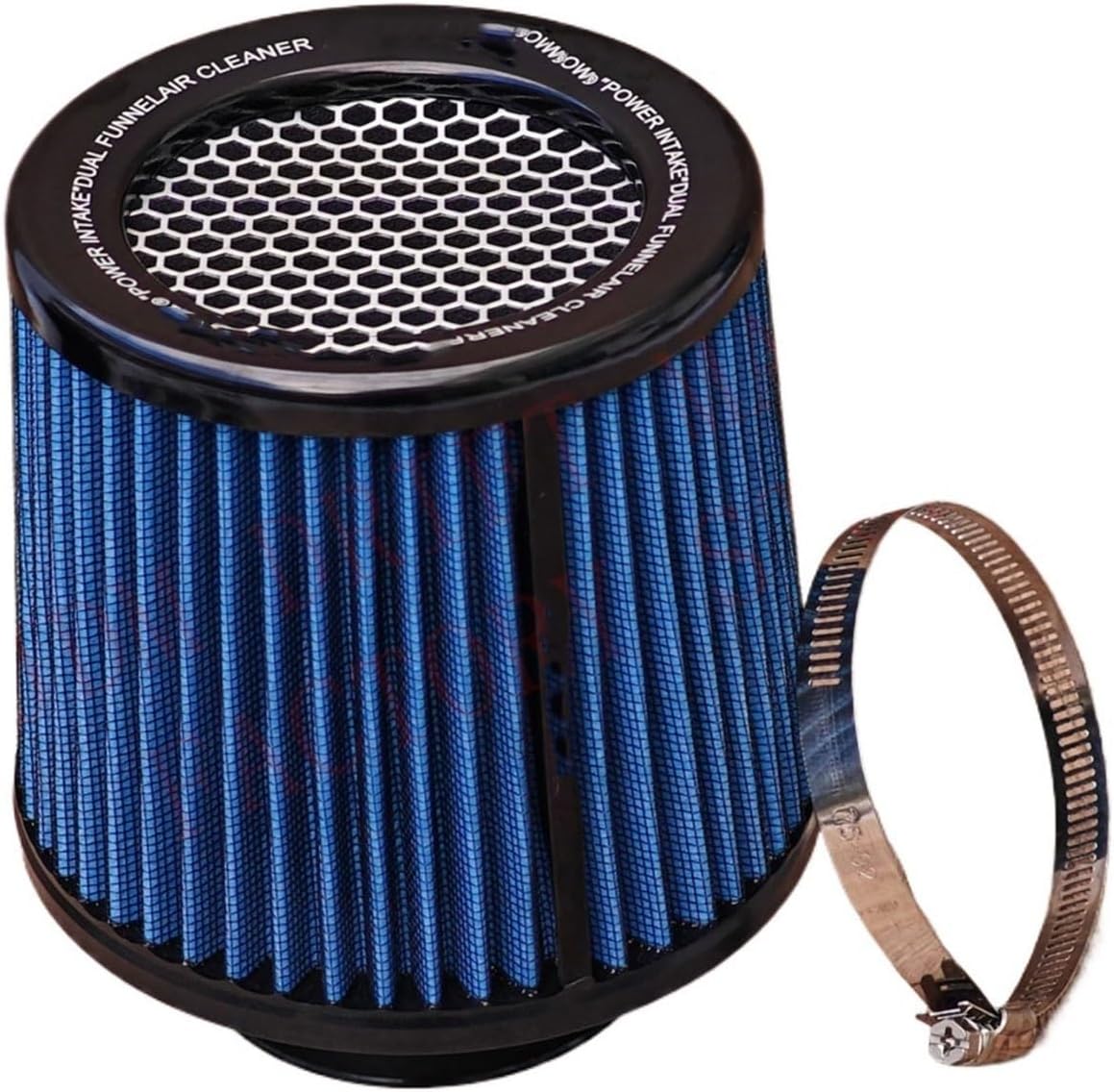 High Flow Apexi/Filter 3'' 76mm Universal Cold Intake Cleaner Car Accessories(Red)