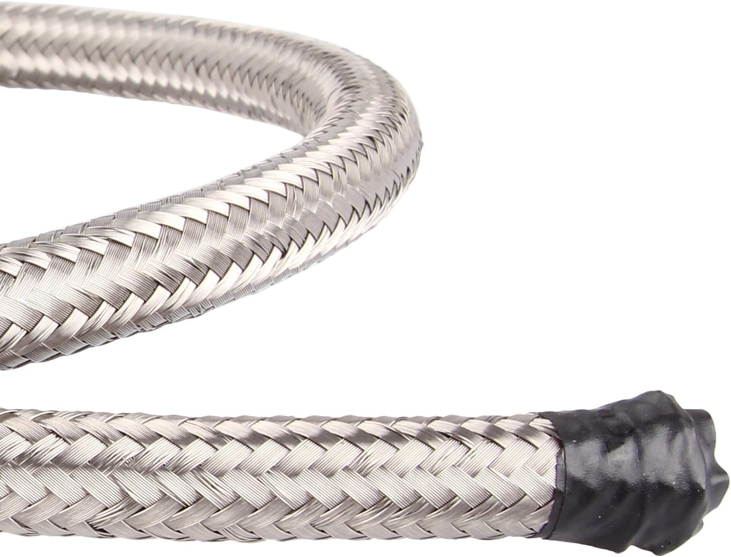 Universal AN-4 AN4 AN04#308 Stainless Steel Braided Fuel Line Oil Gas Hose each 1 Meter/3.3 Ft Long