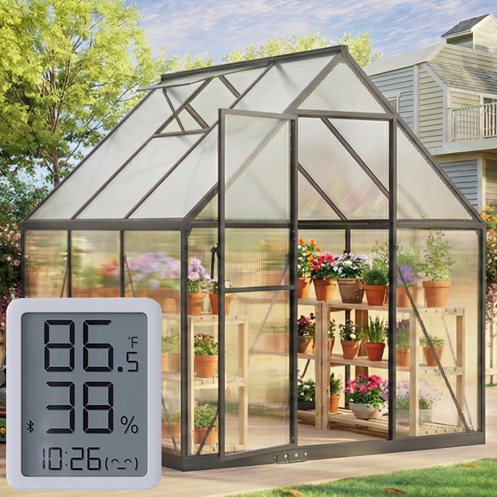 WUKHG 6X6FT Small Greenhouse