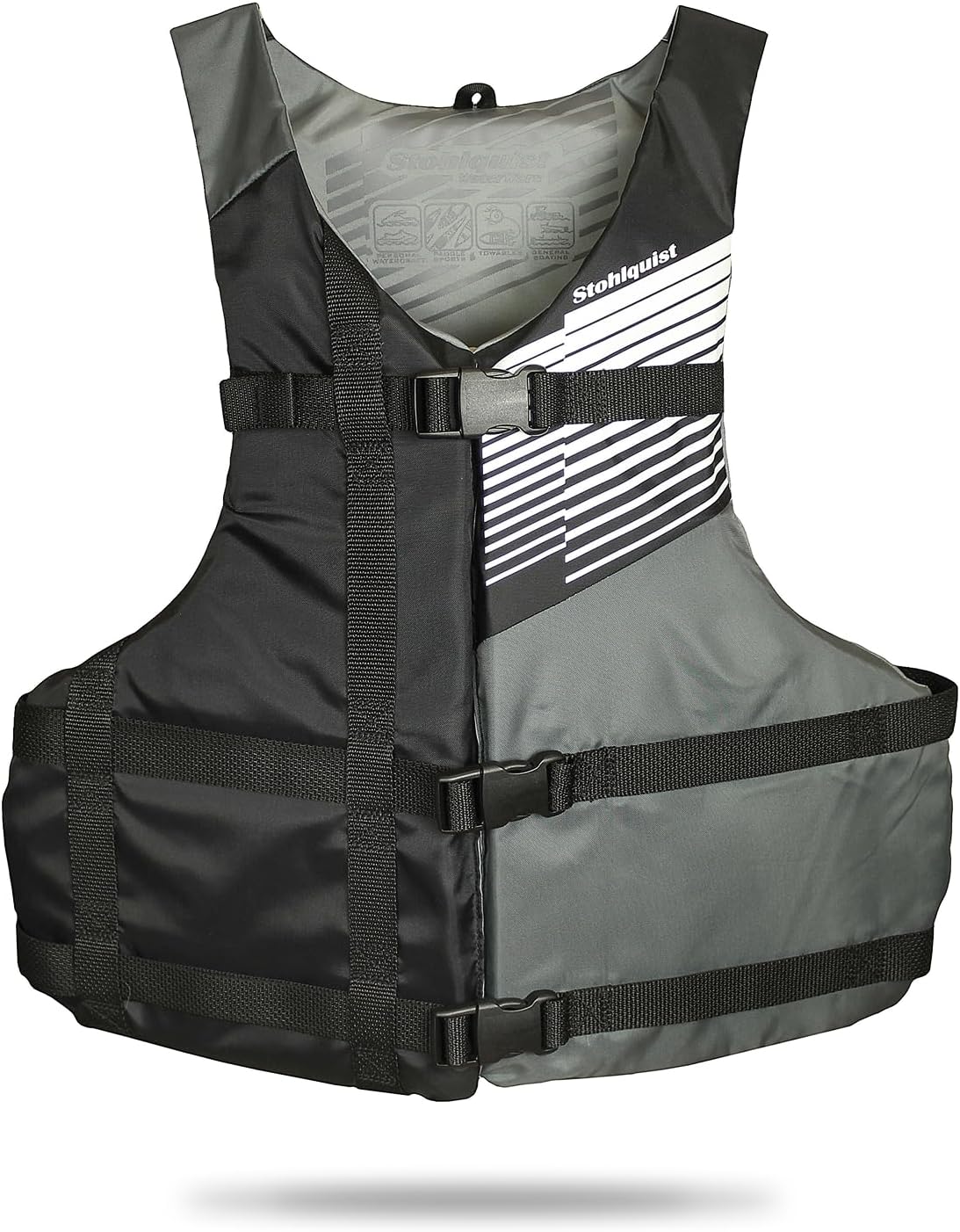 Stohlquist FIT Adult Life Jacket, US Coast Guard Approved Type III Life Vest, PFD for Men and Women, Easily Adjustable, Lightweight and High Buoyancy - Universal Fit (30-52" Chest)