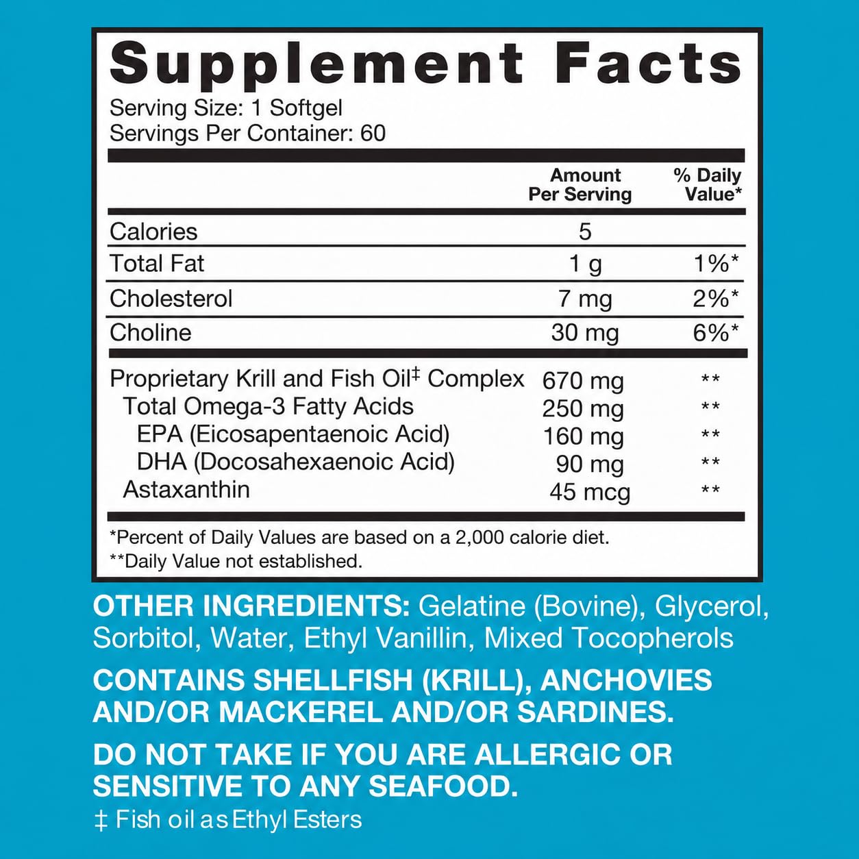 Qunol Advanced Omega-3 Krill & Fish Oil Complex, 250mg EPA & DHA, 60ct — Amazon image 6