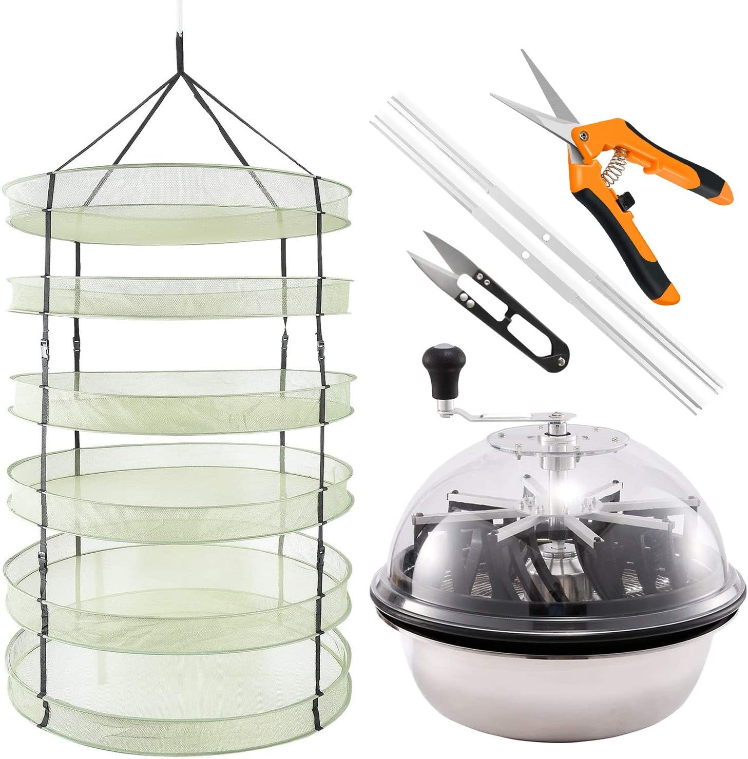 Leaf Rack Comb Amazon.com : iPower 19-Inch Leaf Bowl Trimmer Twisted Spin Cut for ...