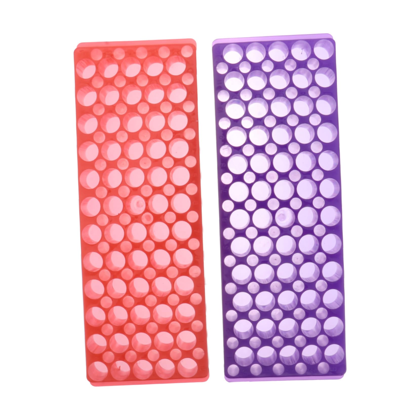 MAGICLULU Gradilla Agujeros Centrífuga de Laboratorio de Tubos 60 Doble Cara 2 Piezas Soporte para Tubos de 0,5ml y 1,5ml Material Pp para Experimentos Científicos